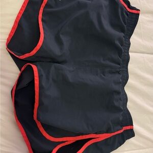 Under Armor Black Athletic Shorts with Pink Trim